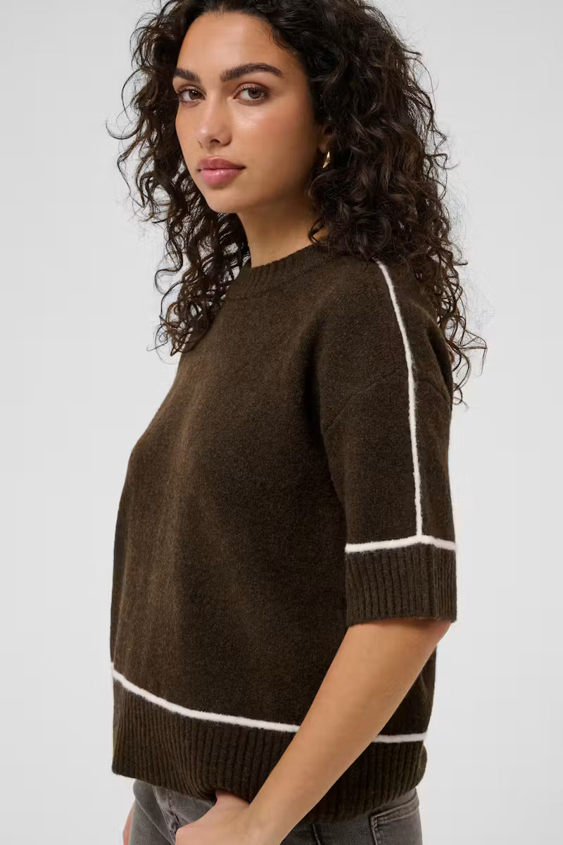 Jinie Knit Pullover Coffee Bean