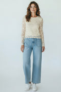 Pitia Lace Blouse Oatmeal