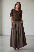 Irissa long skirt Demitasse