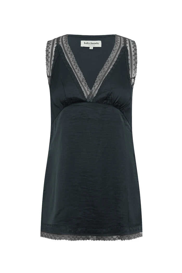 Cain Top Washed Black
