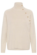 Dela Button Pullover Oat Melange