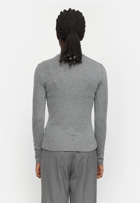 Roman O-neck Grey Melange