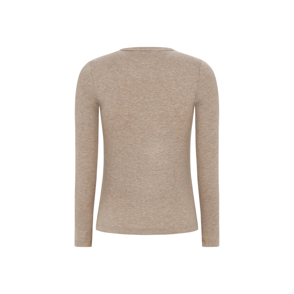Roman O-neck Silver Mink Melange