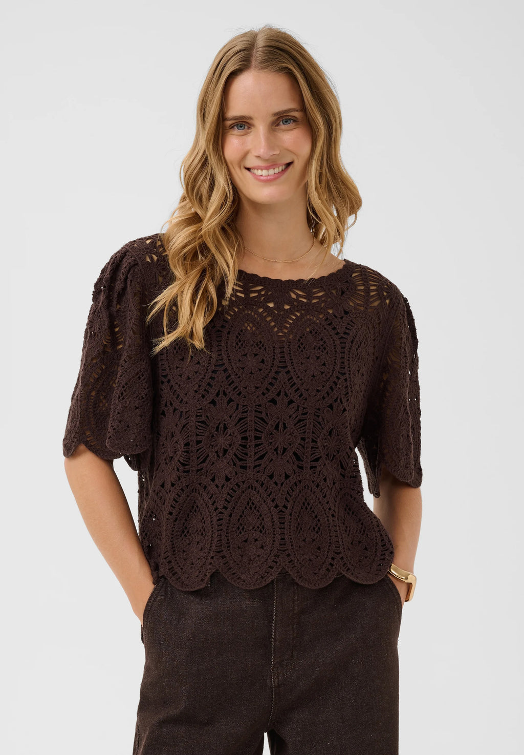 Mindie Crochet Blouse