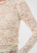 Pitia Lace Blouse Oatmeal